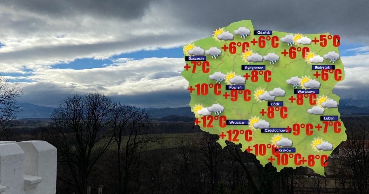 Wyjątkowo ciepła doba. Na południowym zachodzie nawet 12 stopni na plusie [POGODA]