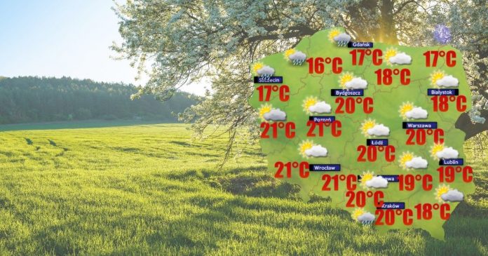 Sobota przyniesie przelotne opady w godzinach popołudniowych na północy Polski