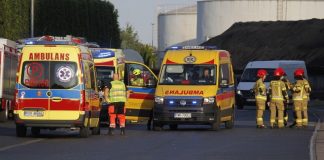 Groźny wyciek gazu na terenie cukrowni w Środzie Wielkopolskiej