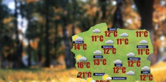 W regionach podgórskich nadal powieje wiatr halny podnosząc temperaturę powietrza