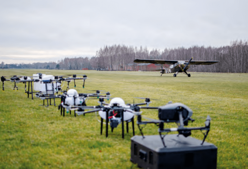 drony w rolnictwie