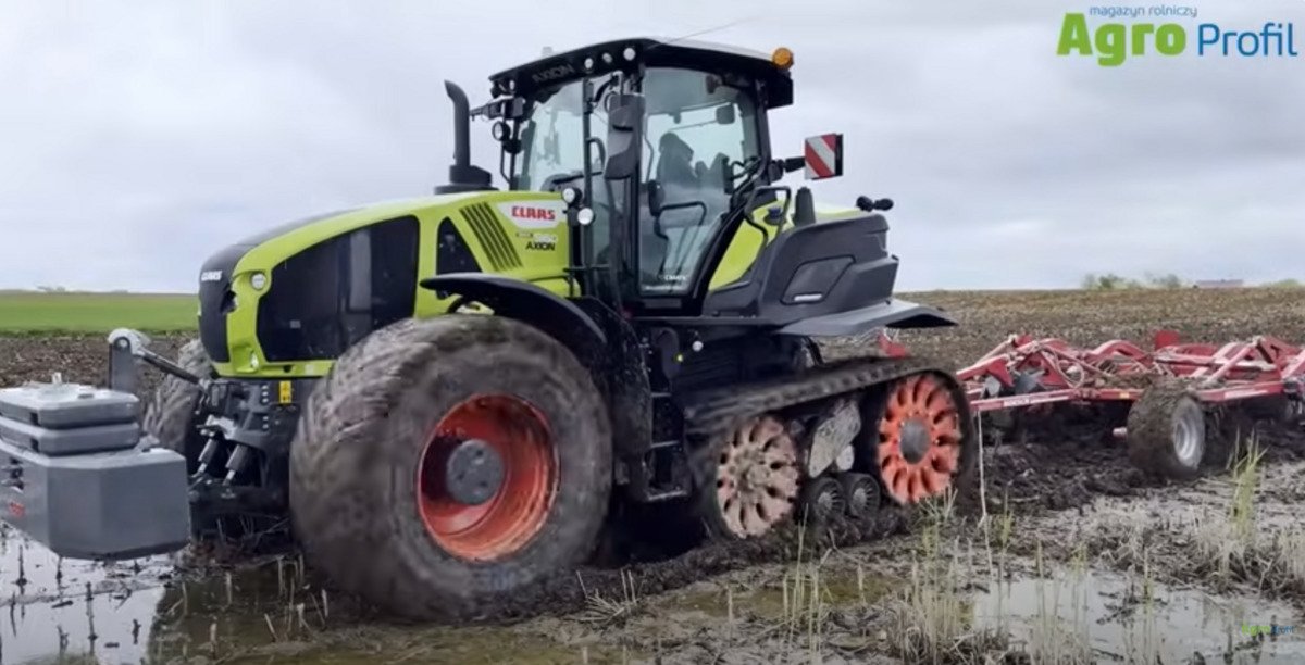 Ile dają gąsienice? Test Claas AXION 960 TERRA TRAC