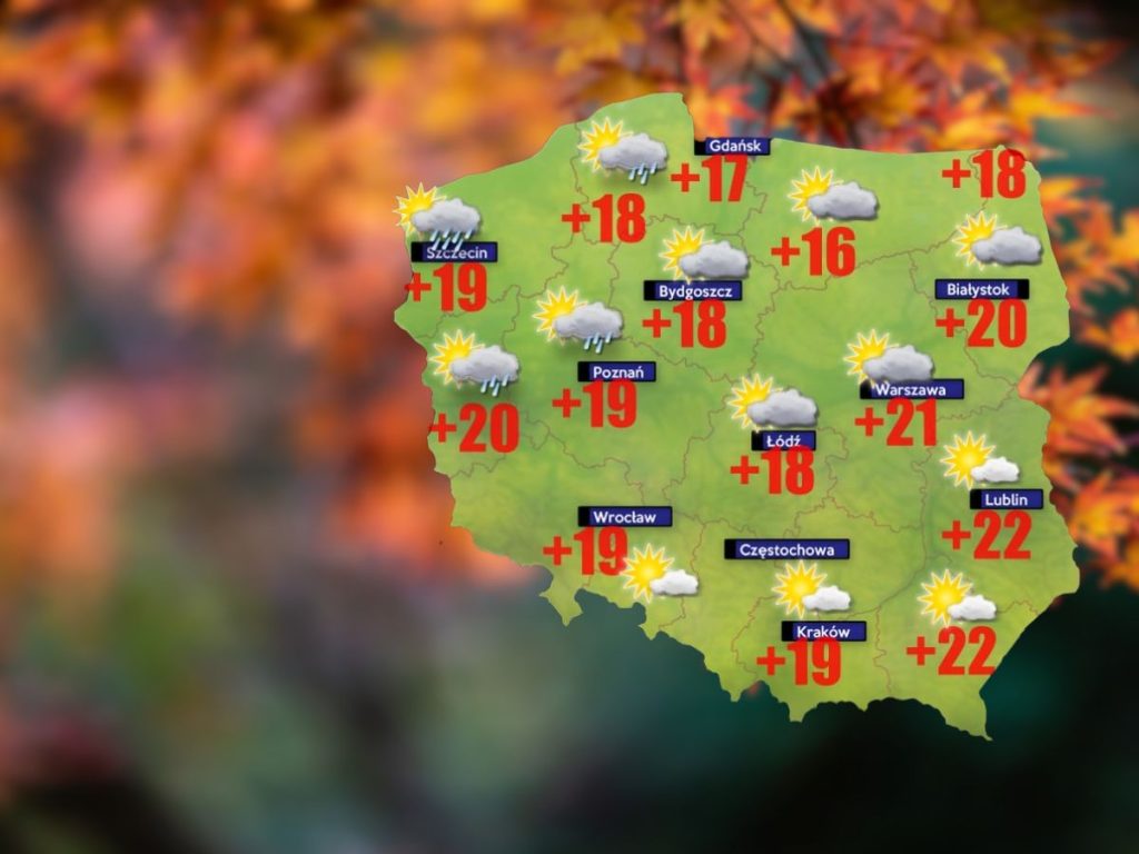 prognoza pogody na srode 09.10.2024