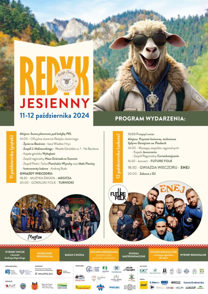 Jesienny redyk w szczawnicy, program wydarzenia