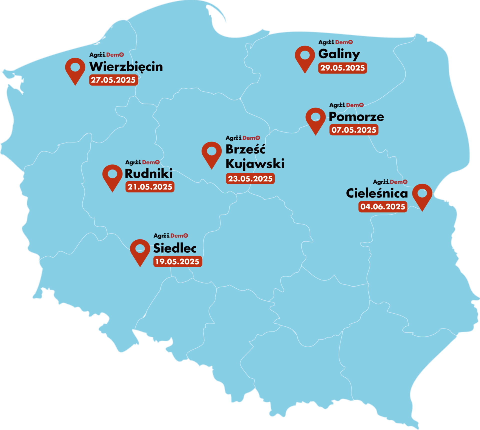 AgriiDemo 2025 – spotkania polowe dla Rolników w całej Polsce