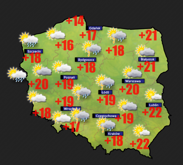 Pogoda w poniedziałek 26 maja