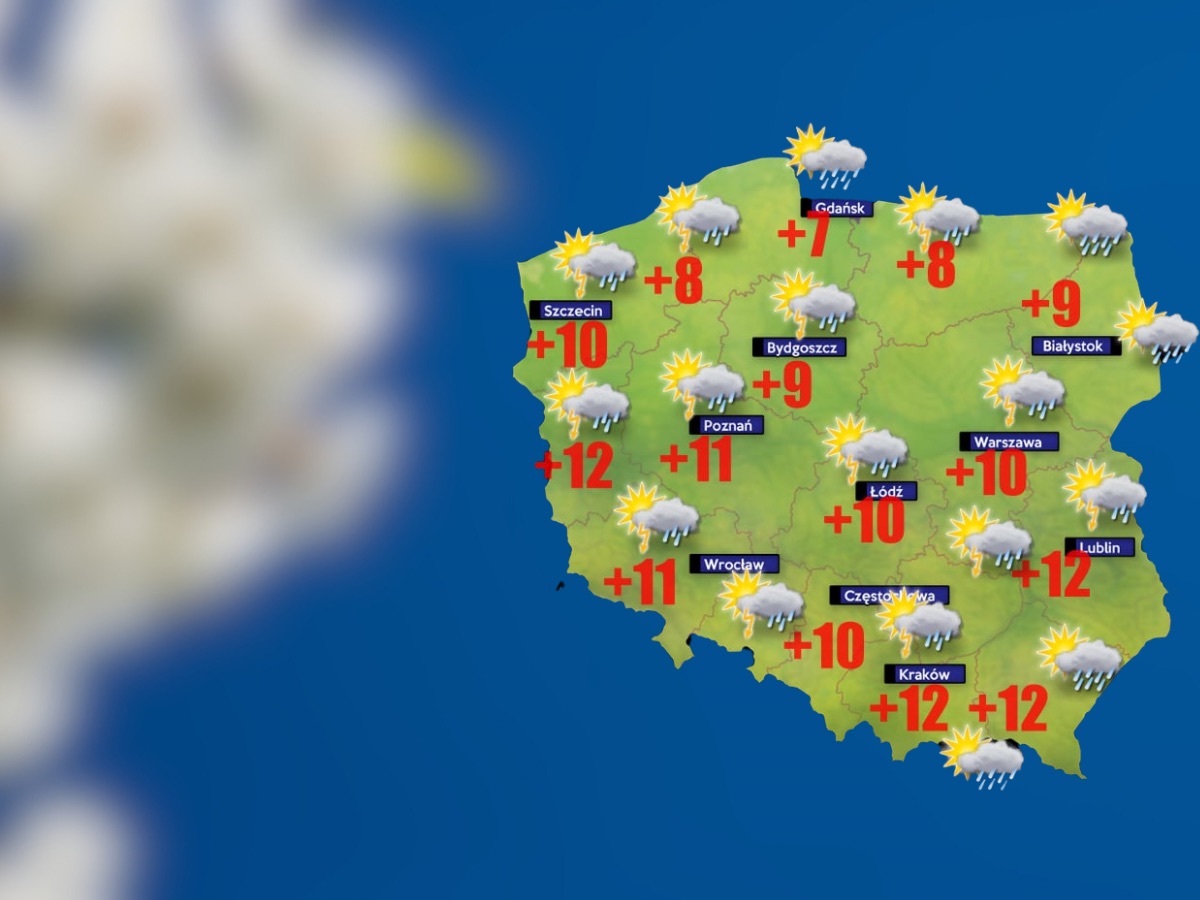 Przelotne opady, burze, grad a choćby krupa śnieżna [POGODA]