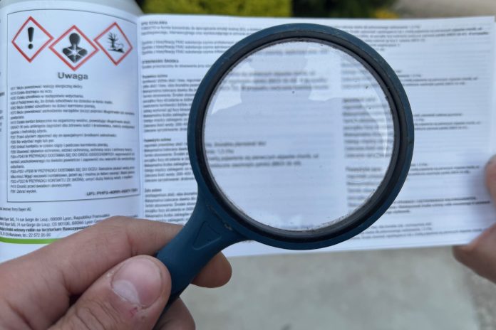 Etykieta środka ochrony roślin