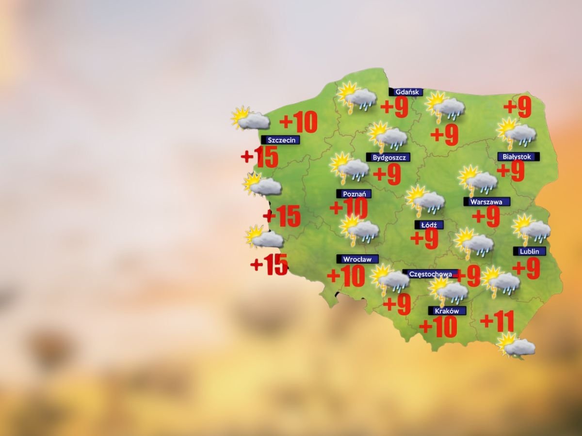 W piątek najwięcej deszczu spadnie ponownie w rejonie Siedlec na Mazowszu [POGODA]