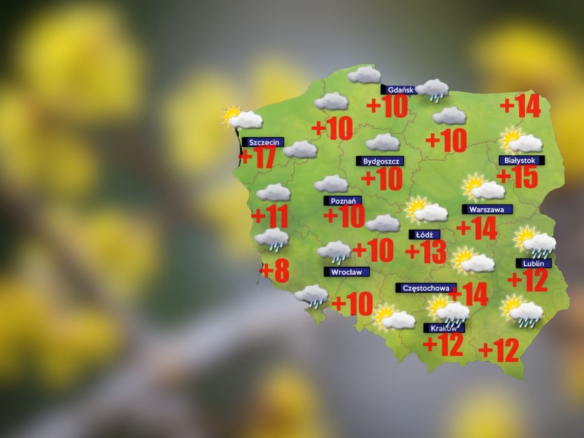 W nadchodzącym tygodniu popada przelotnie głównie na wschodzie, północy i południu kraju [POGODA]