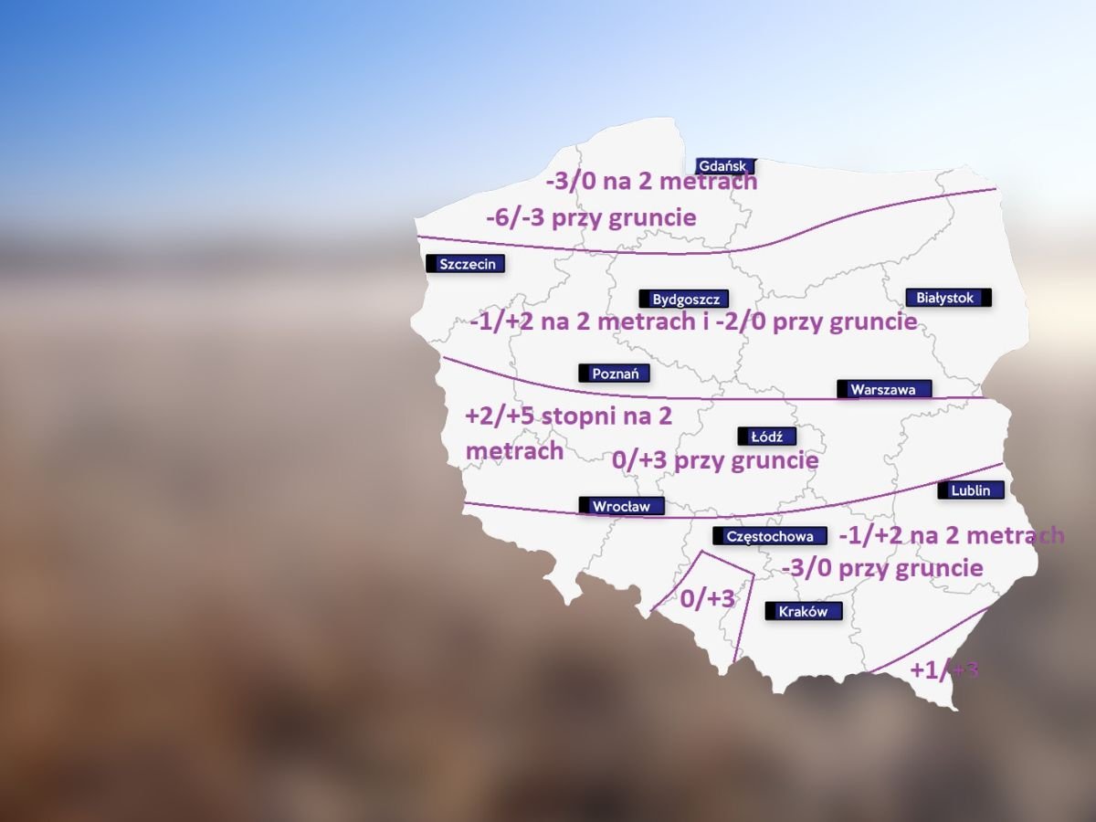 O poranku od -3 stopni w Lęborku do +5 w Żaganiu [POGODA]