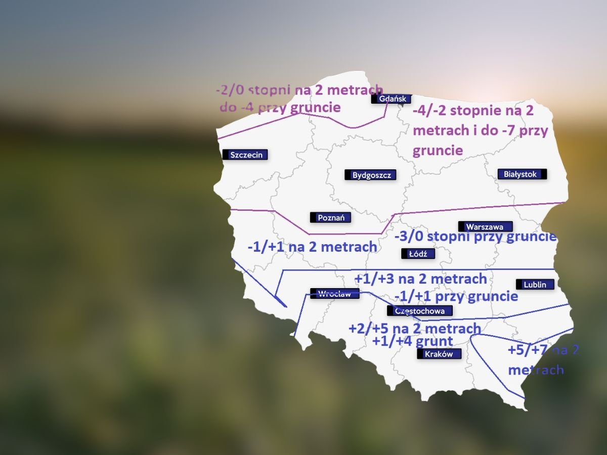 Przymrozki w Polsce – gdzie będzie najzimniej? Sprawdź aktualną pogodę i temperaturę [POGODA]