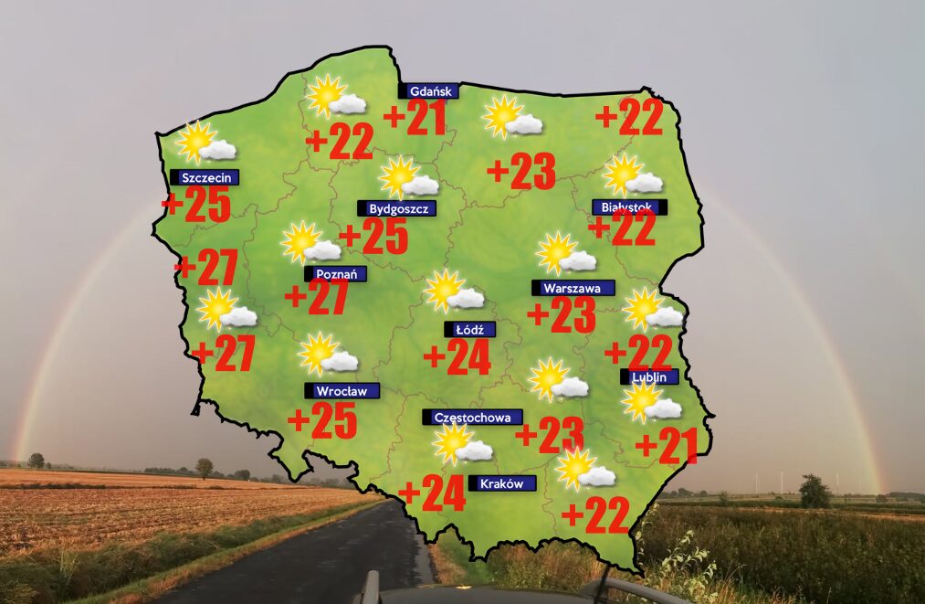 Mamy złe wieści pogodowe dla środkowej Polski. W sobotę o poranku od 5 stopni w Olsztynie do 12 w Szczecinie 1 Pogoda na 14 czerwca