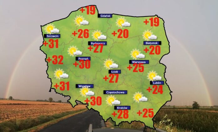 Prognoza pogody dla 22 czerwca