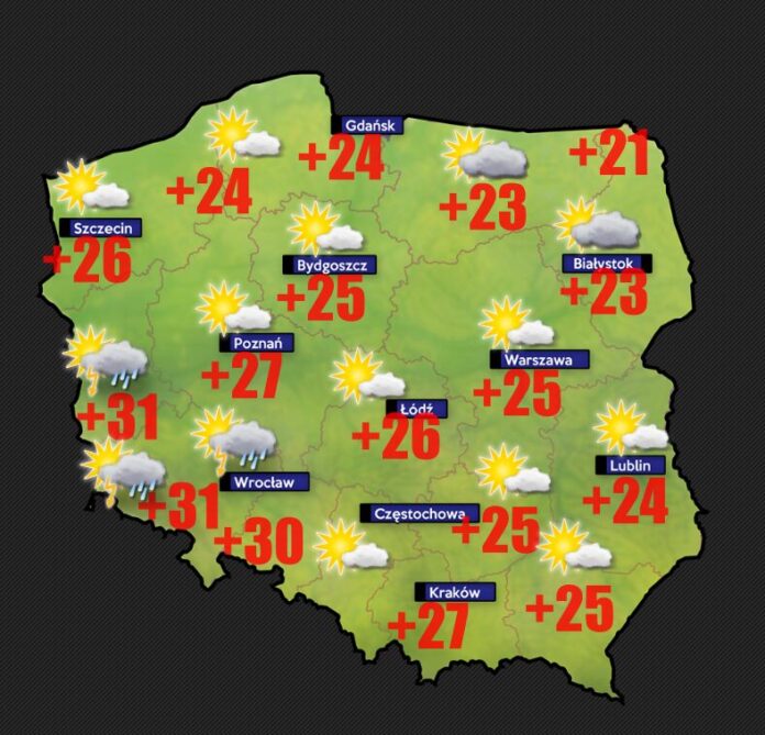 Pogoda dla 26 czerwca