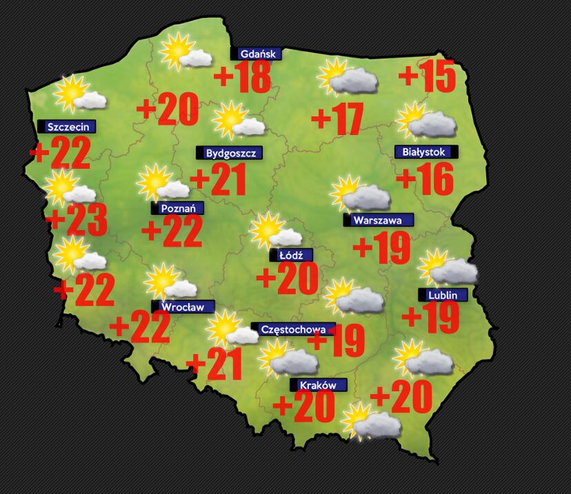 Susza rolnicza zażegnana na 95% Polski. Do niedzieli 15 czerwca miejsce opadów zastąpi słońce 1 Prognoza pogody na 12 czerwca
