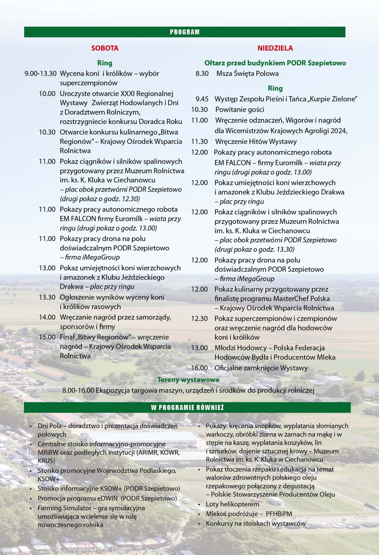 Szepietowo 2025: XXXI Regionalna Wystawa Zwierząt Hodowlanych i Dni z Doradztwem Rolniczym