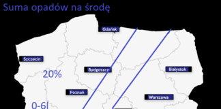 9 lipca lokalnie spadnie 70 mm deszczu