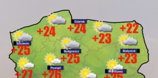 Pogoda dla 5 lipca