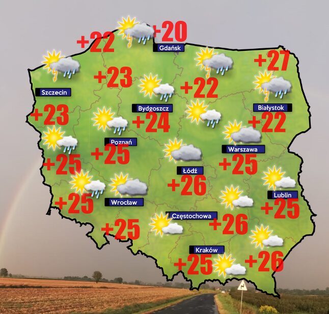 Pogoda na 22 lipca
