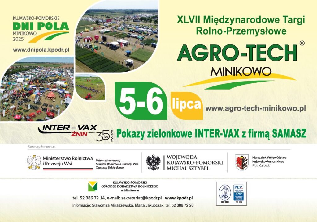 AGROTECH MINIKOWO 2025 już w ten weekend! SPRAWDŹ PROGRAM! 1