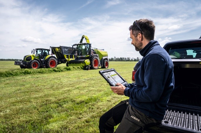 CLAAS connect, JAGUAR 1000 jest w pełni połączony z siecią