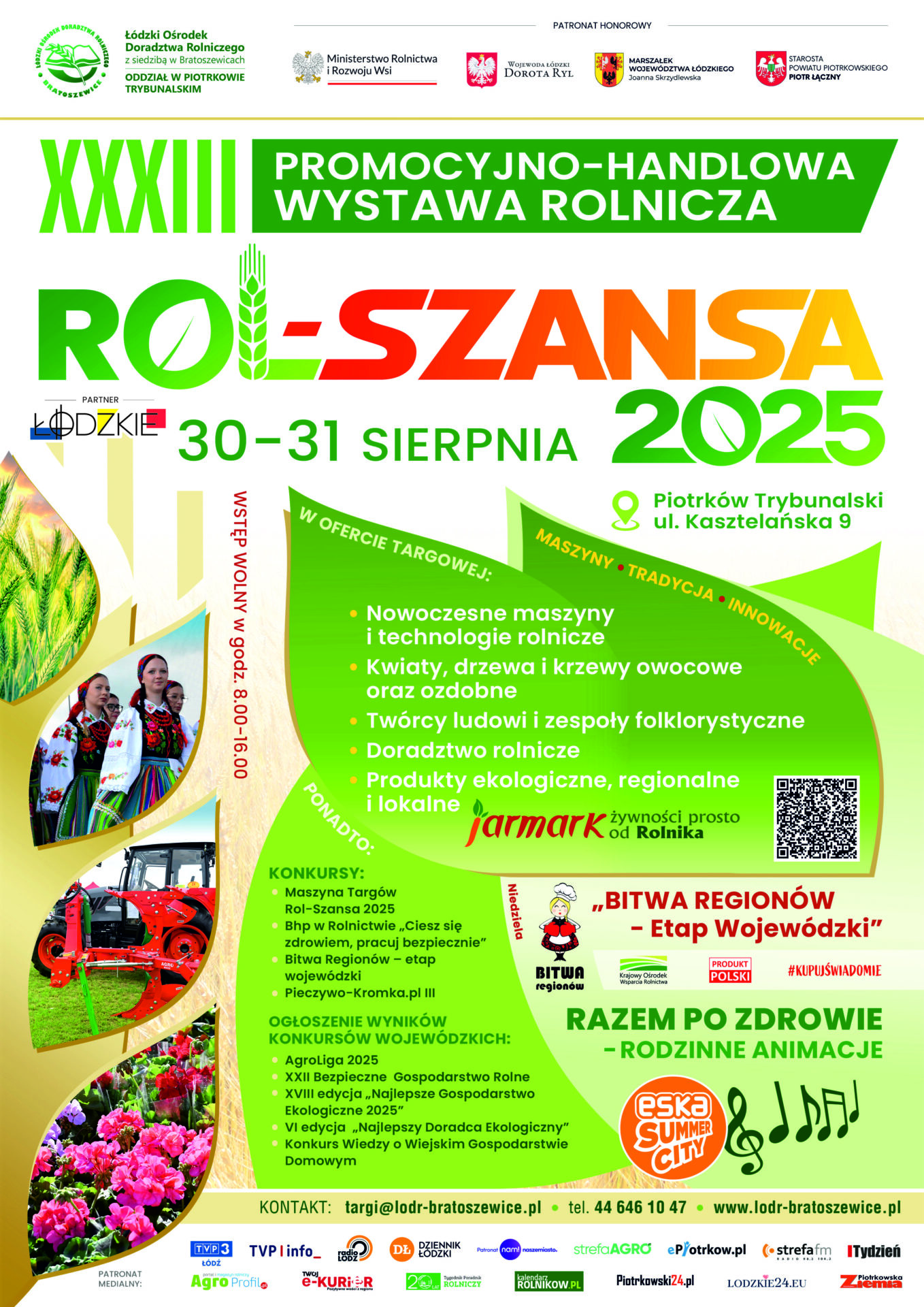 Rol-Szansa 2025 – największe święto rolnictwa już w ten weekend w Piotrkowie Trybunalskim!