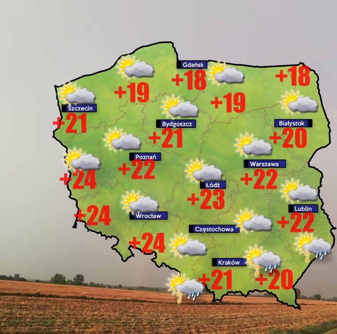 Pogoda 21 sierpnia