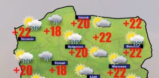 Pogoda dla 4 sierpnia