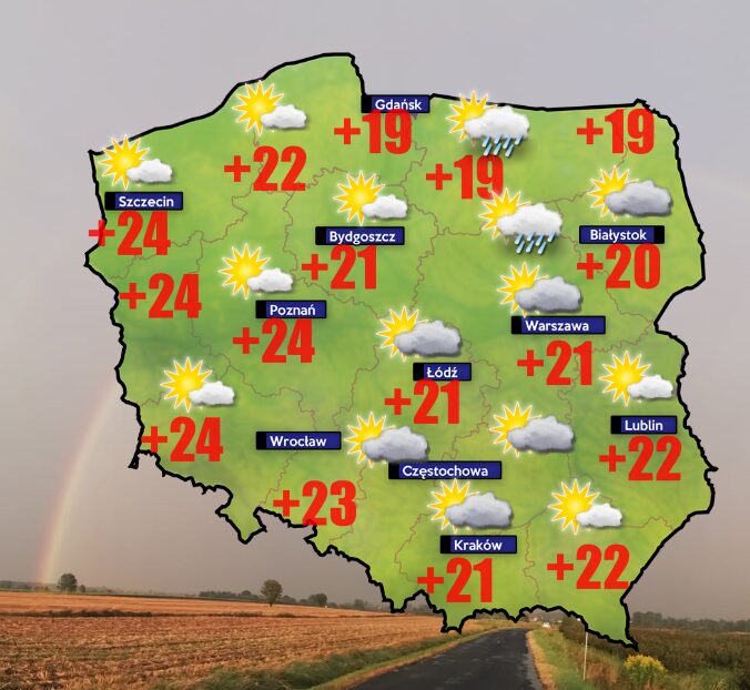 Pogoda na 18 sierpnia