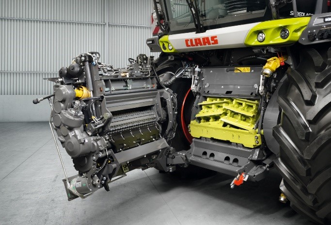 Walce wstępnego prasowania plonu w CLAAS JAGUAR
