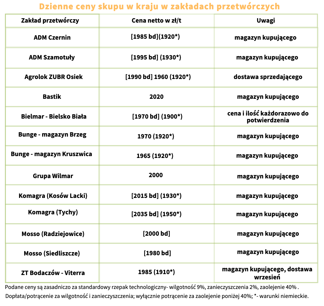 Po ile rzepak? Sprawdź aktualne ceny rzepaku w skupach! [LISTA]