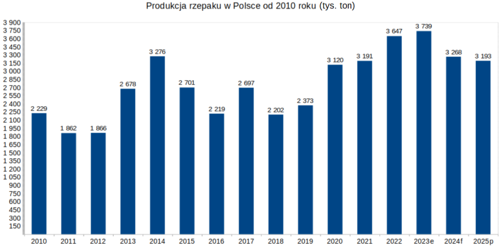 KE: Zbiory rzepaku w Polsce najniższe od 4 lat? 1