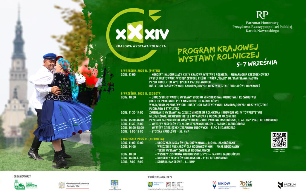 XXXIV Krajowa Wystawa Rolnicza w Częstochowie 2025 – święto rolnictwa, hodowli i tradycji ludowej 2 XXXIV Krajowa Wystawa Rolnicza