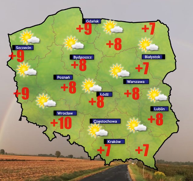 Pogoda. Najpierw mróz do -7 a potem halny i +18 stopni. Wszystkich Świętych zimne 1 Pogoda 19-20 października