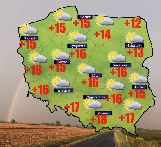 Pogoda 22 października. Pod koniec tygodnia mocno powieje 1 Pogoda 22 październik