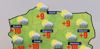 Pogoda. Jutro jeszcze pochmurnie i wilgotno- do 11 stopni na termometrach Pogoda 28 października