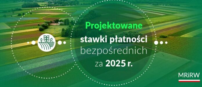 projekty rozporządzeń określających wysokość stawek płatności bezpośrednich za 2025 r.