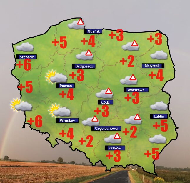 Pogoda- do 10 grudnia odwilż i sucho