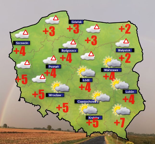 Pogoda 20 listopada- w weekend zapanuje termiczna zima