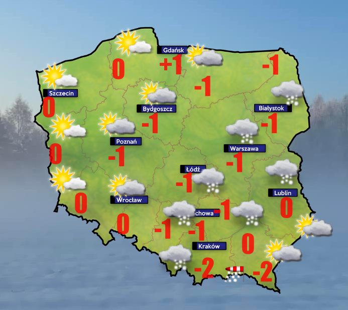 Pogoda. Jutro najzimniejsza doba w listopadzie