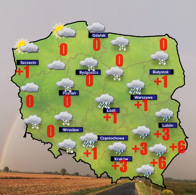 Pogoda 25 listopada- na wschodzie odwilż a w Sudetach śnieżyce