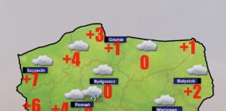 Pogoda 29 listopada- od -14 do +8 stopni Pogoda 29 listopada