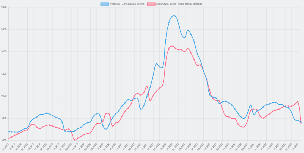 FAO: Ceny zbóż w październiku najniższe od 2020 roku 2
