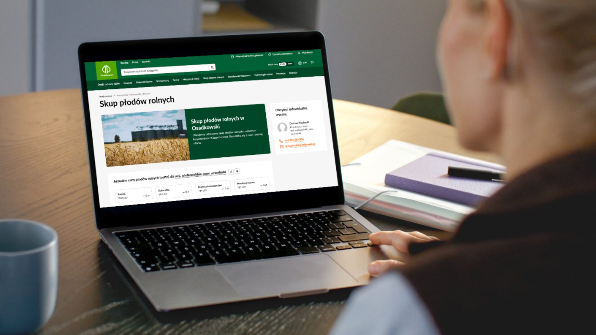 Bieżące ceny płodów rolnych na wyciągnięcie ręki