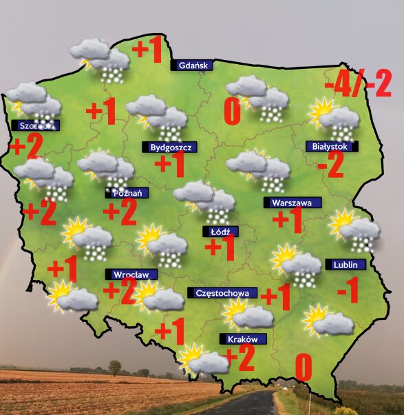Pogoda 1 stycznia- halny i odwilż
