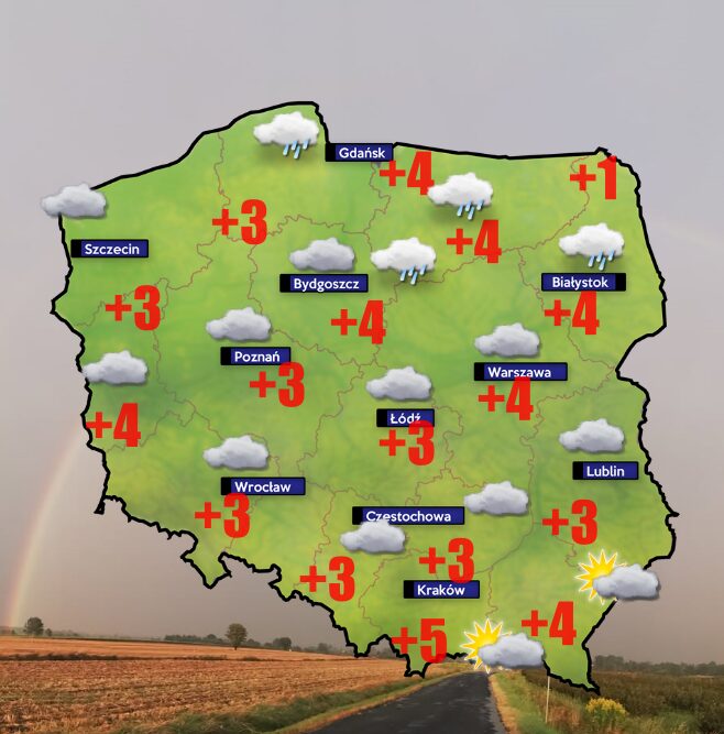 Pogoda 13 grudnia- do 22 grudnia zimy nie widać