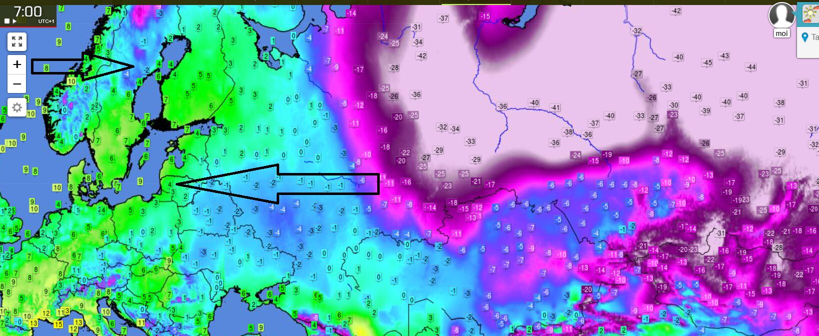 Pogoda- 24 grudnia w Suwałkach do -9 stopni