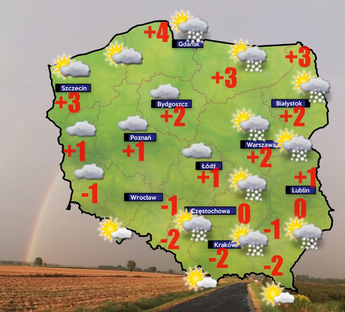 Pogoda 29 grudnia- wietrznie i ślisko