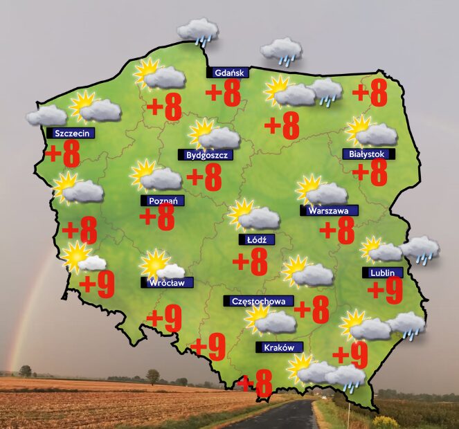 Pogoda 11 grudnia- chłodniej chociaż przez cały czas ciepło jak na Grudzień